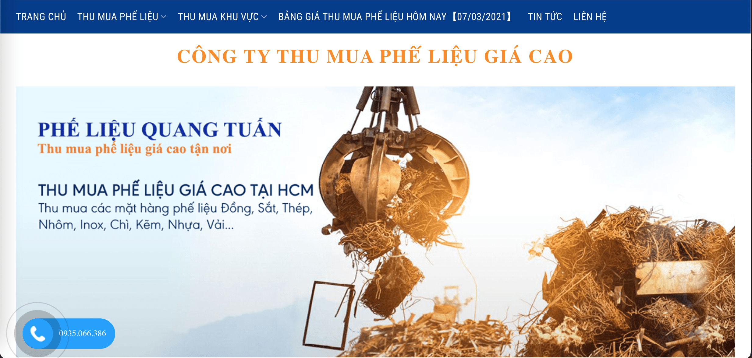 Giới thiệu công ty thu mua phế liệu giá cao Quang Tuấn