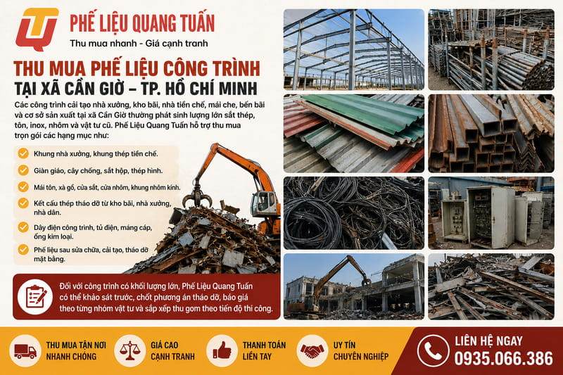 Thu mua phế liệu xã Cần Giờ