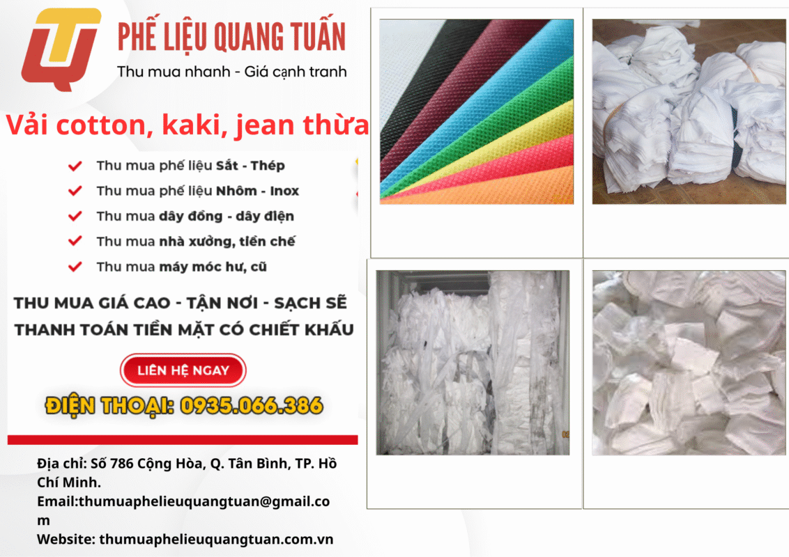Thu Mua Phế Liệu Vải Vụn giá cao | Giá phế liệu Vải Vụn 2025