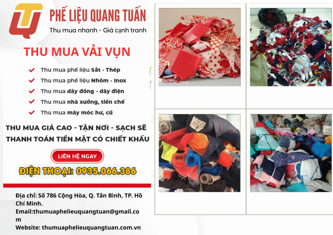 Thu Mua Phế Liệu Vải Vụn giá cao | Giá phế liệu Vải Vụn 2025