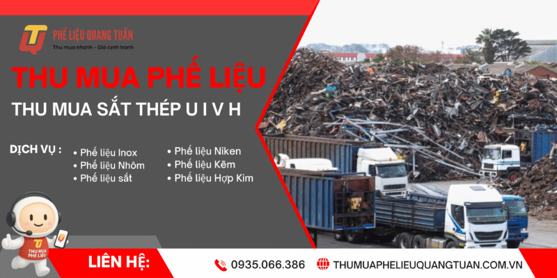 Thu mua sắt thép U I V H phế liệu