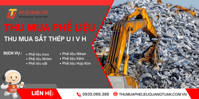 Thu mua sắt thép U I V H phế liệu