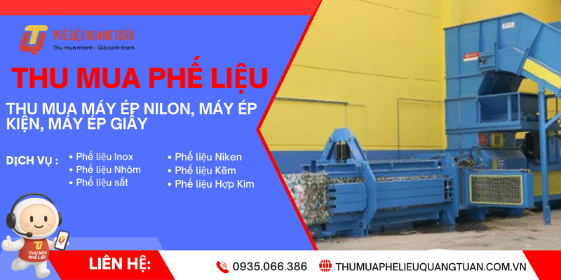 Thu mua máy ép nilon, máy ép kiện, máy ép giấy