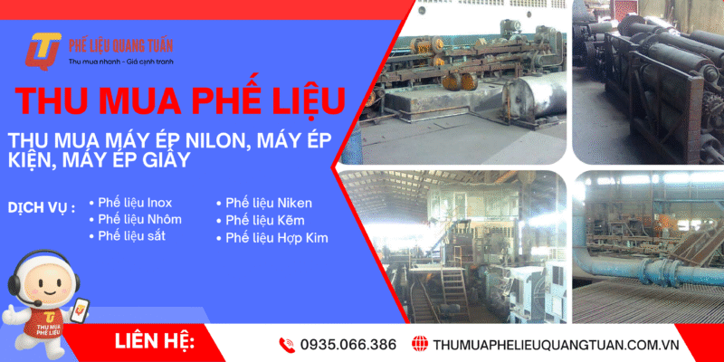 Thu mua máy ép nilon, máy ép kiện, máy ép giấy