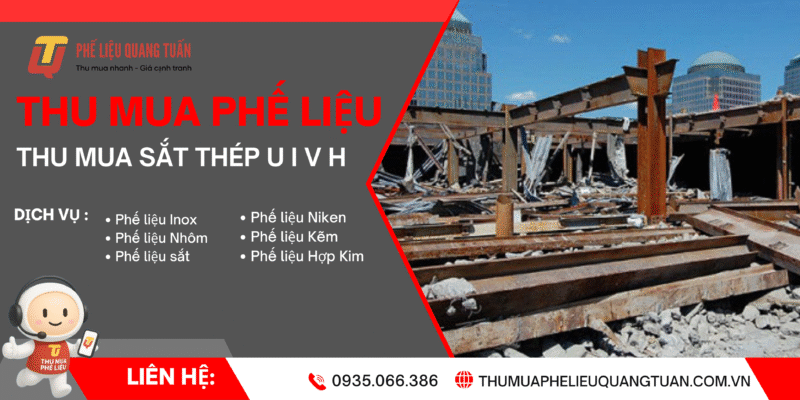 Thu mua sắt thép U I V H phế liệu