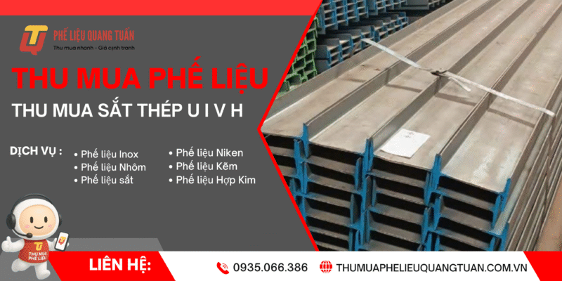 Thu mua sắt thép U I V H phế liệu
