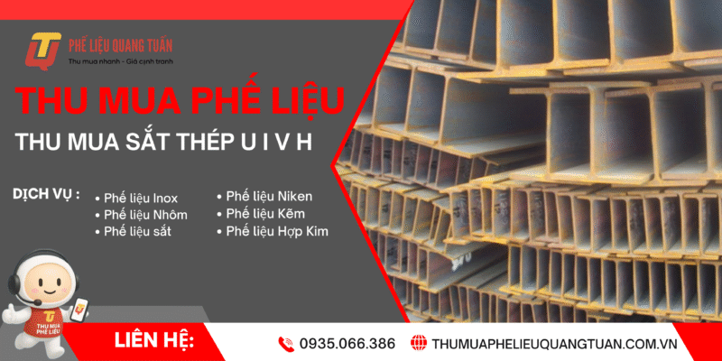 Thu mua sắt thép U I V H phế liệu
