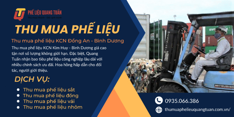 Thu mua phế liệu KCN Đồng An – Bình Dương