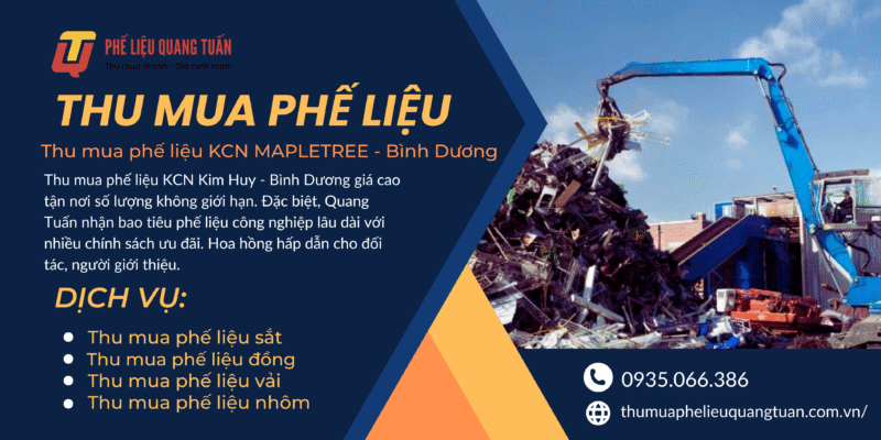 Thu mua phế liệu KCN MAPLETREE – Bình Dương