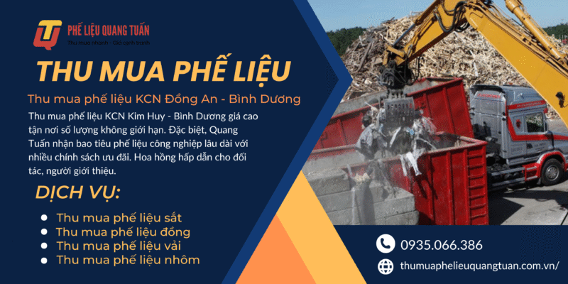 Thu mua phế liệu KCN Đồng An – Bình Dương