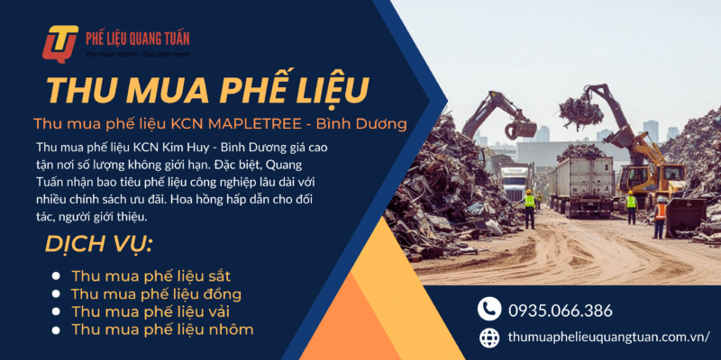 Thu mua phế liệu KCN MAPLETREE – Bình Dương