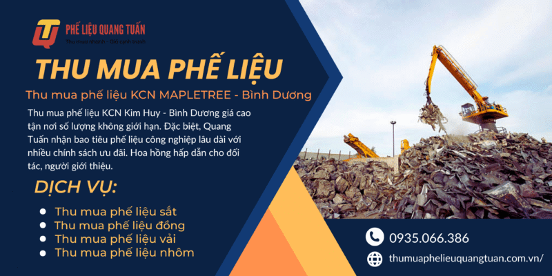 Thu mua phế liệu KCN MAPLETREE – Bình Dương