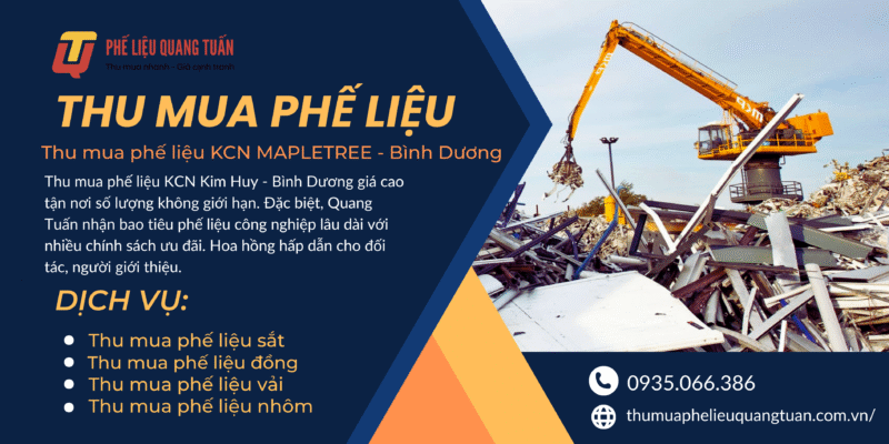 Thu mua phế liệu KCN MAPLETREE – Bình Dương