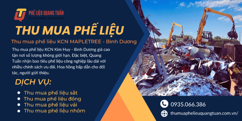 Thu mua phế liệu KCN MAPLETREE – Bình Dương