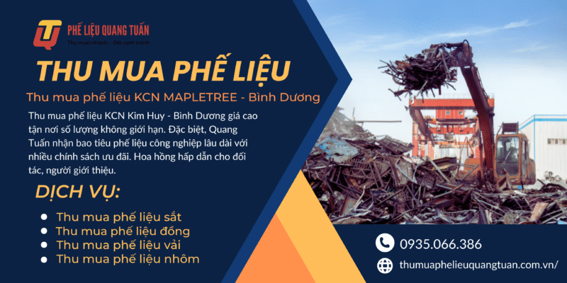 Thu mua phế liệu KCN MAPLETREE – Bình Dương