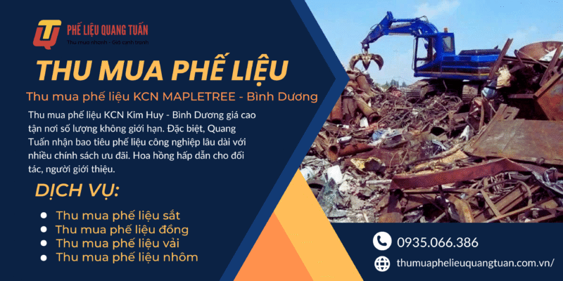 Thu mua phế liệu KCN MAPLETREE – Bình Dương