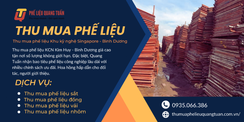 Thu mua phế liệu Khu kỹ nghệ Singapore &#8211; Bình Dương