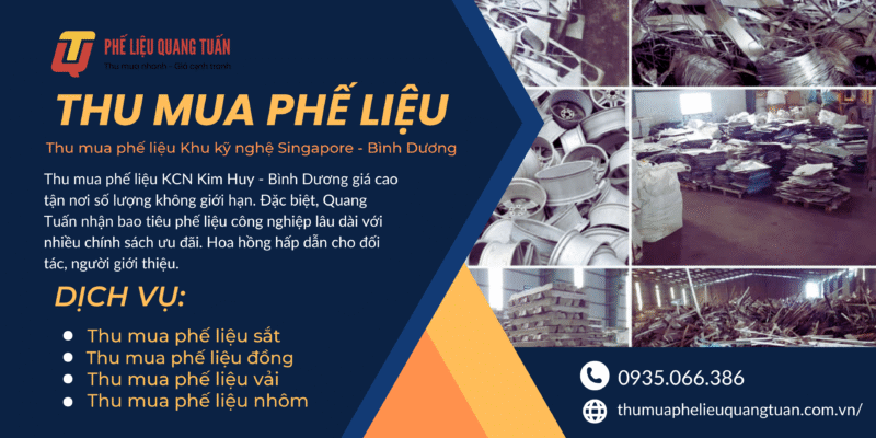 Thu mua phế liệu Khu kỹ nghệ Singapore &#8211; Bình Dương