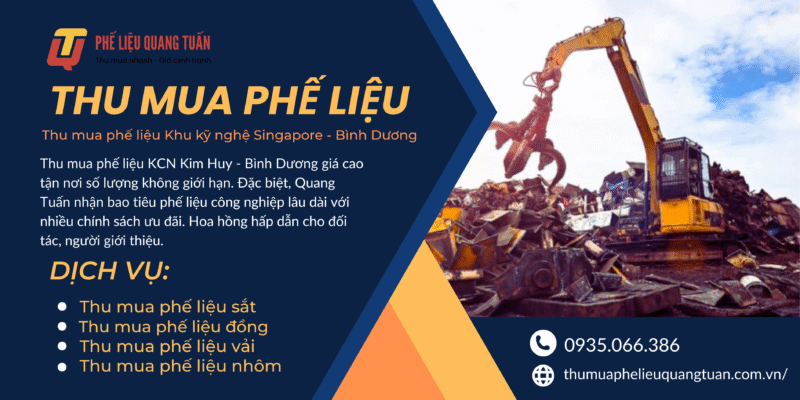 Thu mua phế liệu Khu kỹ nghệ Singapore &#8211; Bình Dương
