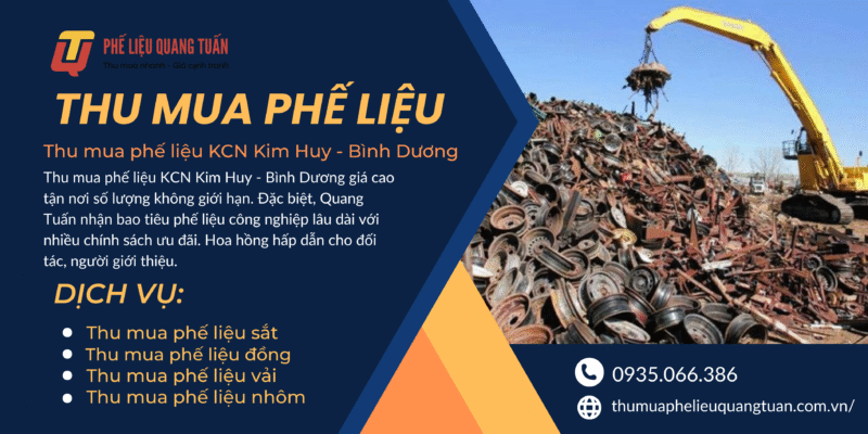 Thu mua phế liệu KCN Kim Huy &#8211; Bình Dương