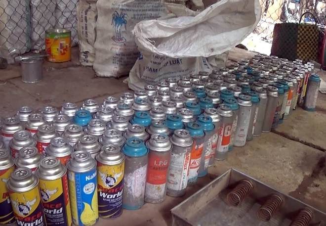 Thu mua vỏ bình ga mini số lượng lớn giá cao