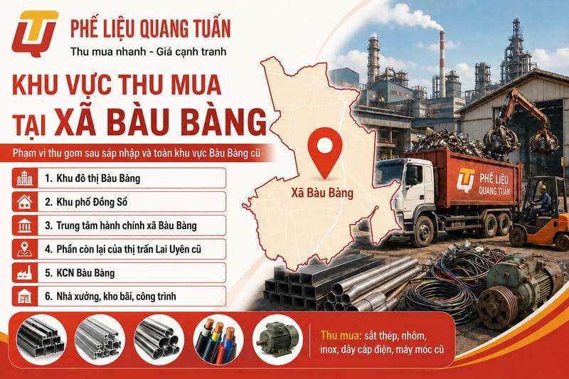 Thu mua phế liệu xã Bàu Bàng Thu mua phế liệu xã Bàu Bàng