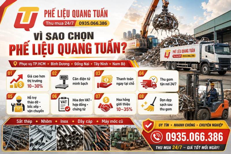 Thu mua phế liệu xã Bàu Bàng Thu mua phế liệu xã Bàu Bàng
