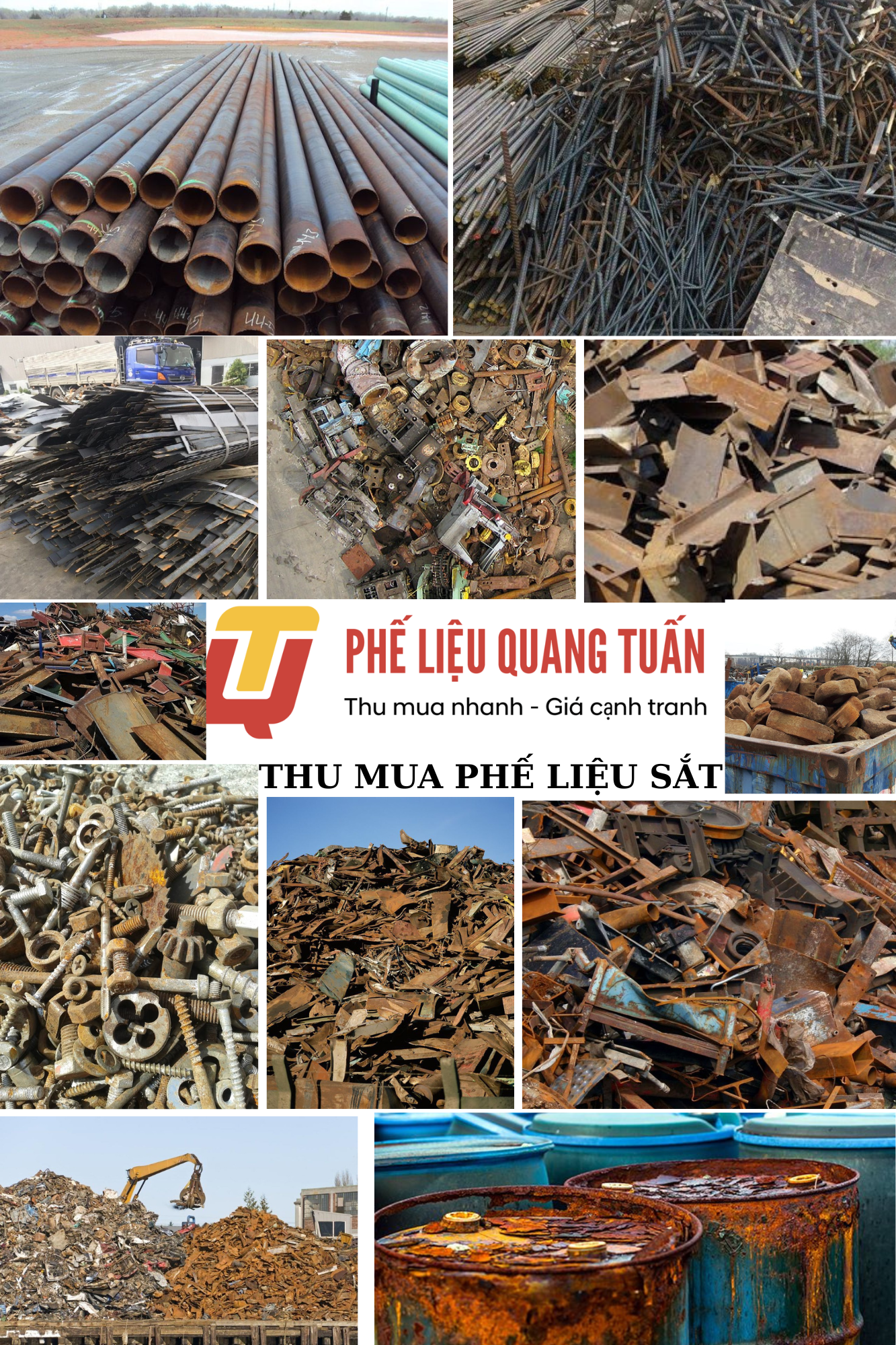 Thu mua phế liệu sắt giá cao | Bảng giá phế liệu sắt thép tháng /2025