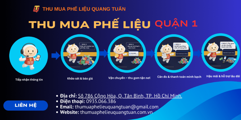 Công ty thu mua phế liệu Quận 1 giá cao hấp dẫn