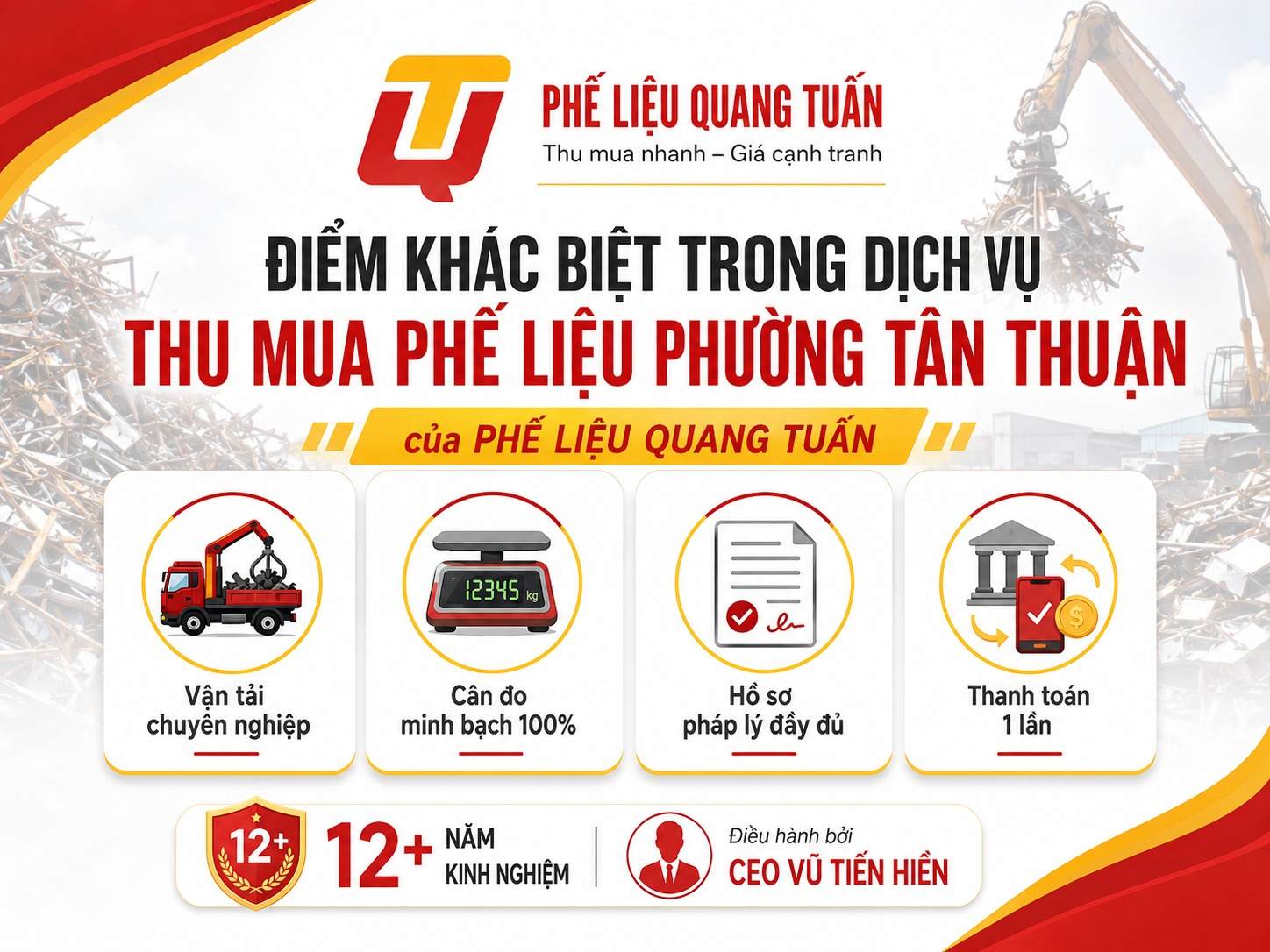 Thu Mua Phế Liệu Phường Tân Thuận Thu Mua Phế Liệu Phường Tân Thuận