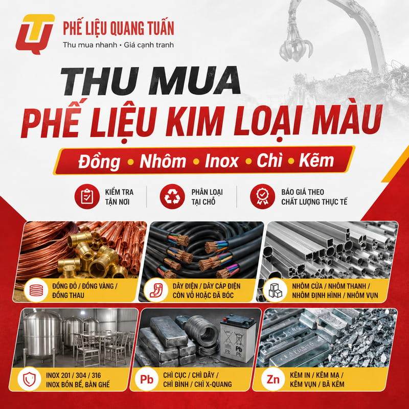 Thu mua phế liệu xã Nhà Bè