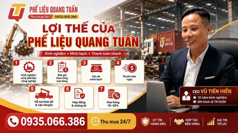 Thu mua phế liệu KCN Bàu Bàng Thu mua phế liệu KCN Bàu Bàng