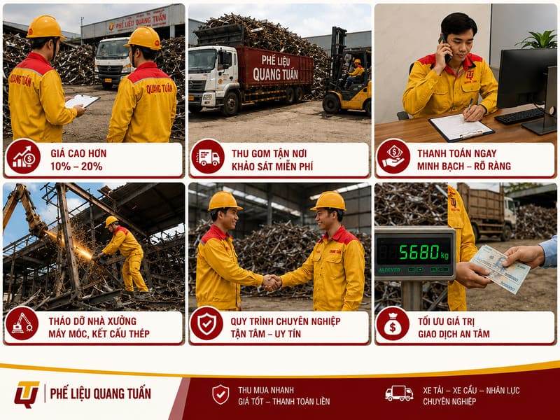 Thu mua phế liệu xã Dầu Giây