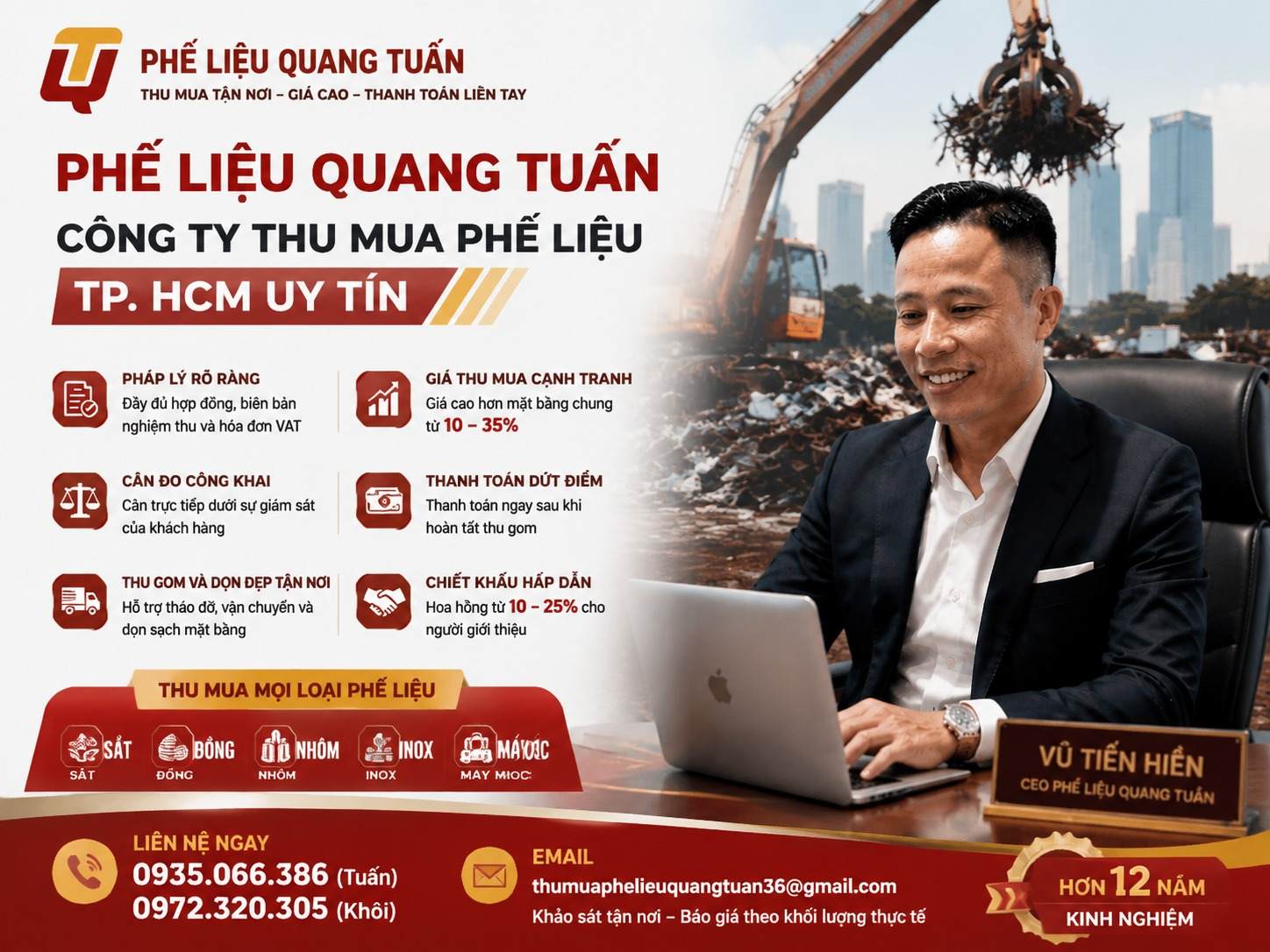 Thu mua phế liệu tại TP. HCM uy tín Thu mua phế liệu tại TP. HCM uy tín