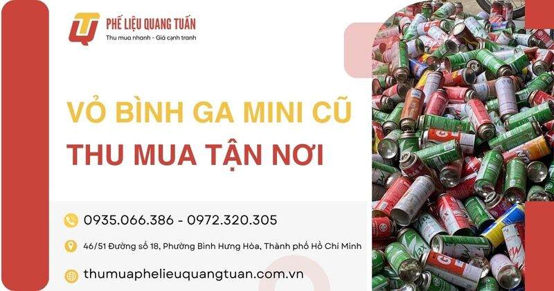 vỏ bình ga mini cũ vỏ bình ga mini cũ